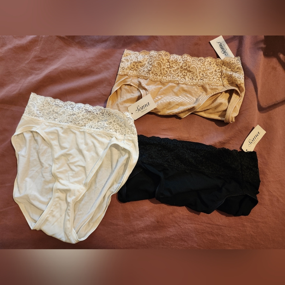 Soma Lace‎ Trim Panties Set